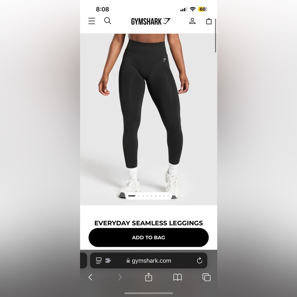 Gymshark Everyday Black Seamless Leggings